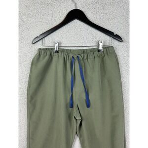 FIGS Pisco Scrub Pants Mens Medium Green Elastic Waist Drawstring Pockets Mens